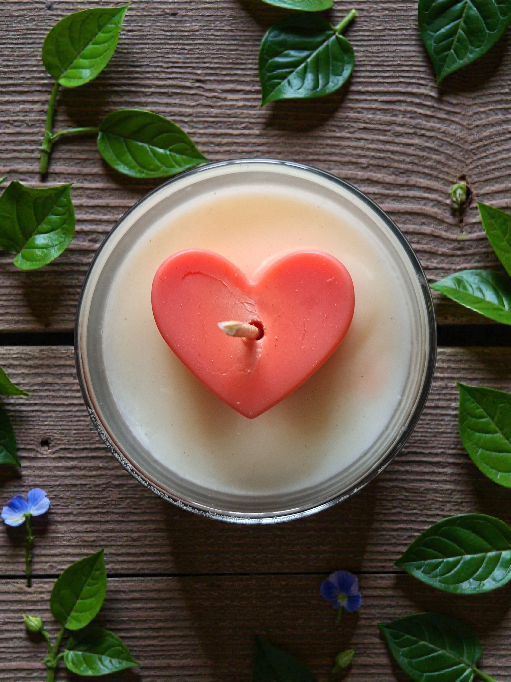"With love" candles