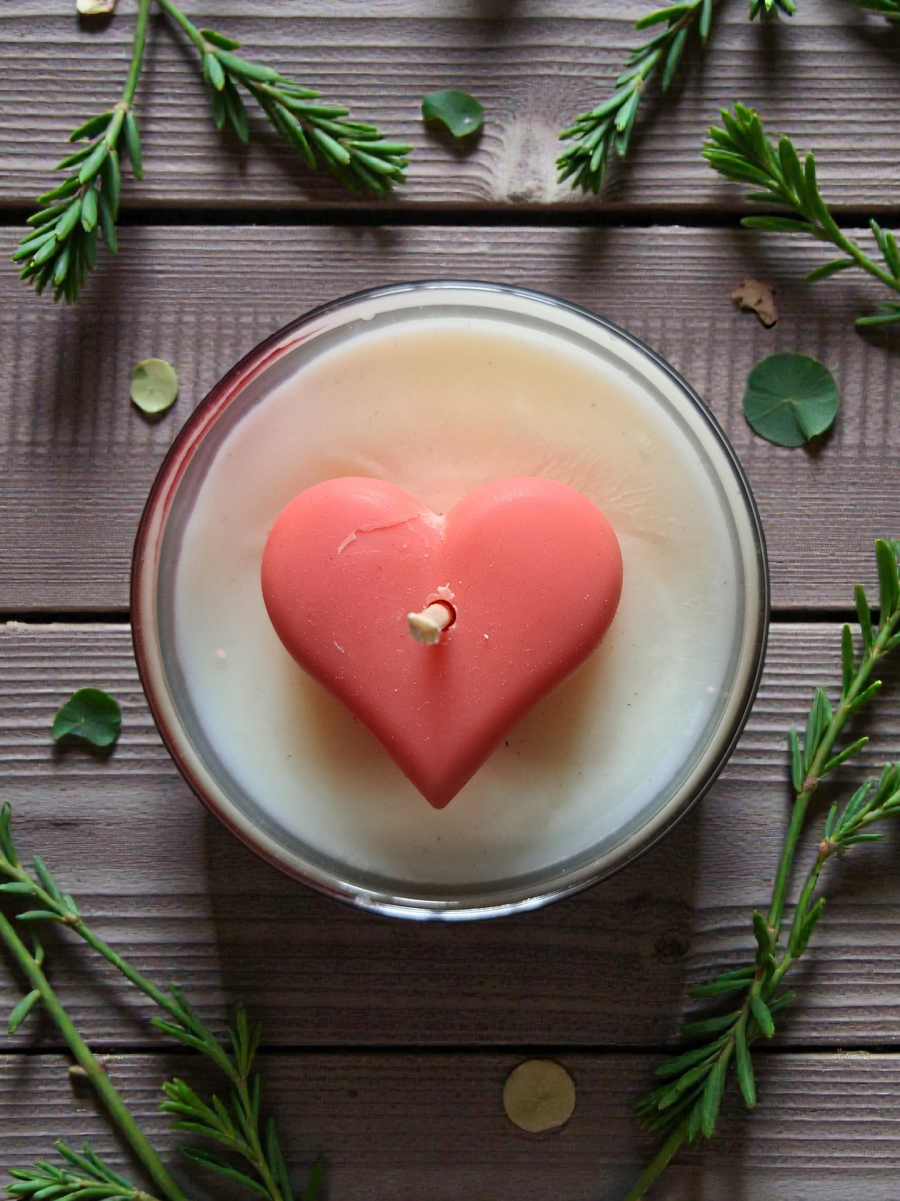 "With love" candles