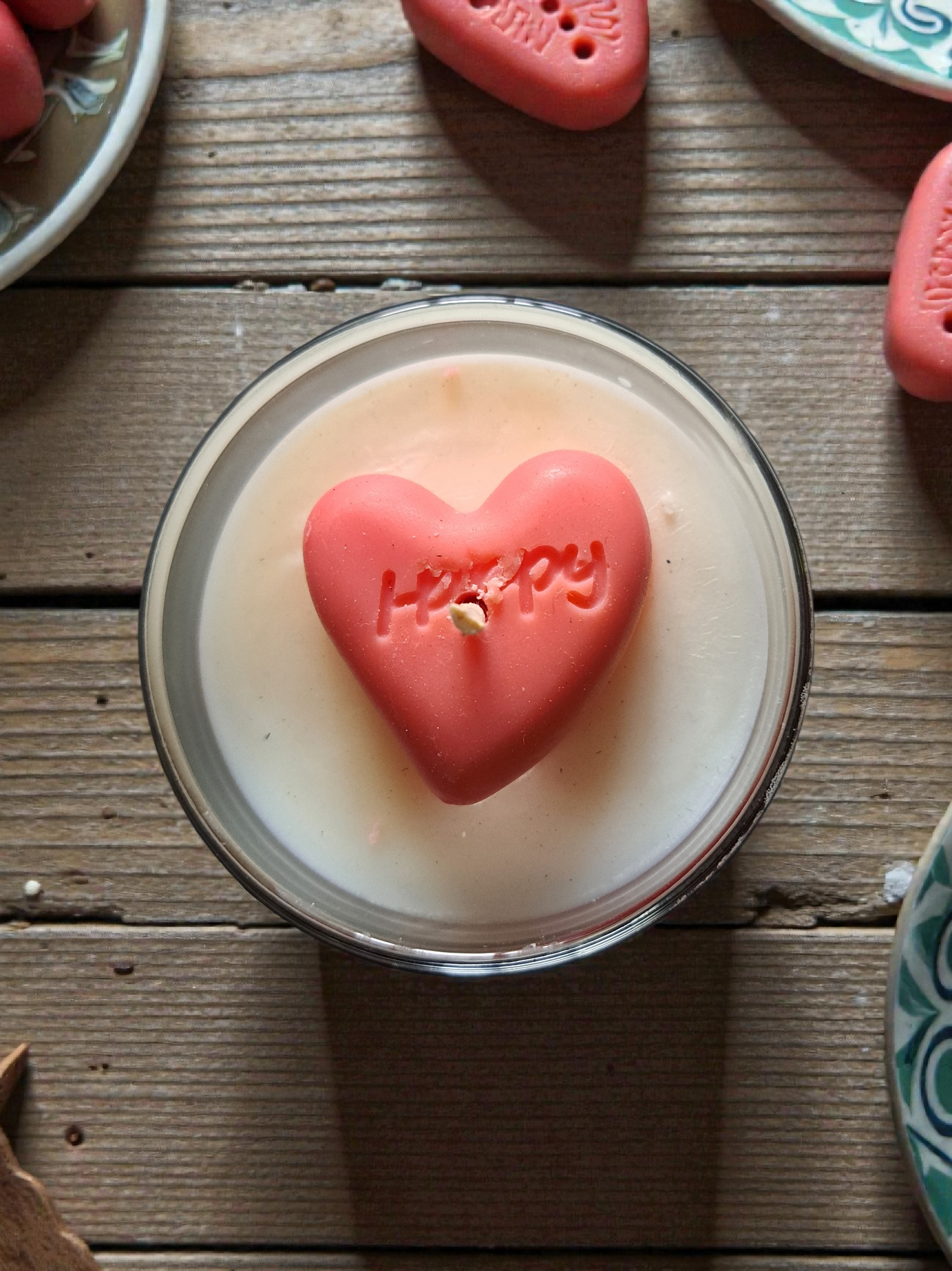 "With love" candles